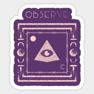 Observe "All seeing Eye" Sticker